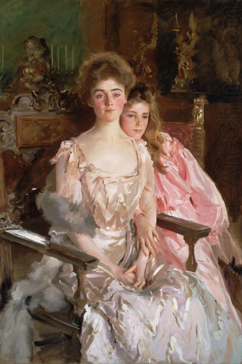 Mrs Fiske Warren (Gretchen Osgood) and Her Daughter Rachel (mk18), John Singer Sargent